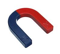 MASUNN U Shaped Horseshoe Magnet Red Blue Painted Pole Physics Experiment Teaching 60mm