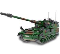 MASUSE Military Tank Building Blocks Kit (1346 PCS), 2A6 Armed Tank Destroyer Model Kits, Collectible Display Cool Tank Construction Toys, Idea Gifts for Boys and Adults