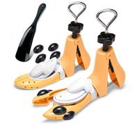 Masvan Shoe Stretcher for Men Women Boots, Calf Boots Expander Adjustable Length Width & Height for Thick Instep Wide Feet Shoe Tree Widener (2Pcs Yellow, L for Uk Size 8-13)