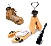 Masvan Shoe Stretcher for Men Women Boots, Calf Boots Expander Adjustable Length Width & Height for Thick Instep Wide Feet Shoe Tree Widener (1Pcs Yellow, S for Uk Size 4-8)