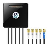 Maswell 4G 5G LTE 4X4 MIMO 5-in-1 Antenna, 4X 5G LTE, 1x GNSS, Up to 6dBi, Cellular 600-8000MHz, WiFi 6E WiFi 7 Ready, GPS GLONASS Beidou Gaileo,Combo Aerial for Campervan Home Router Modem