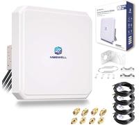 Maswell 4MIMO_Ultra 4G LTE 5G Panel Antenna, 10dBi High Gain 4X4 MIMO External Antenna, 600-8000MHz for 4G/5G Router & Gateways for T-Mobile Home Internet, Verizon, AT&T, WiFi 7 Ready (Complete Kit)