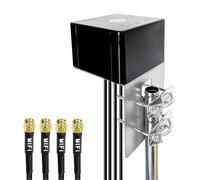 Maswell 4X4 MIMO WiFi Antenna Outdoor, 2.1-7.2GHz Omni External Aerial, WiFi 6E/7 Bluetooth IoT ZigBee WiMax, 4X 2M LMR195 Equivalent Cable with RP-SMA