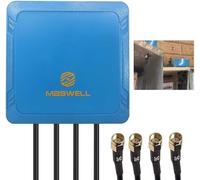 Maswell 5G 4G LTE Antenna SMA, 700-6000MHz, 4X4 MIMO 3dBi Entry-level Outdoor External Antenna for Areas with RSRP Greater than -100 dBm, Not for Speed Competition, Screw Mount