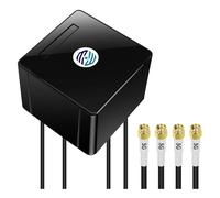 Maswell 5G Antenna Outdoor 4X4 MIMO | Up to 6dBi Mobile Broadband 600-8000MHz Omni Cross Polarized External Aerial for Campervan Home Cellular 4G+ 5G NR LTE WiFi 6E Rugged Router Modem | 4X SMA Male