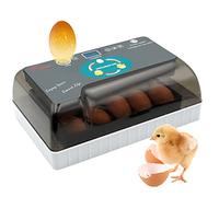MasXirch 12 Eggs Automatic Incubator, Digital Poultry Hatcher with Auto Egg Turning & Temperature Control for Chicken Duck Quail Bird Egg