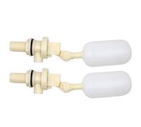 MasXirch Float Ball Valve Plastic Water Float Valve 1/2 Inch Mini Float Valve with Adjustable Arm for Automatic Water Level Control of Water Tank, 2 Pieces