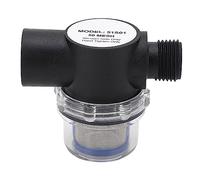 MasYosh 1/2in 14 Female Thread Inline Filter, 50 Mesh Screen Plastic Construction Water Strainer with High Strength for Pipeline Oil Systems Ships Yachts RVs