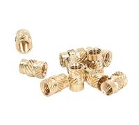 MasYosh 100PCS Brass Insert Wear Anti Burr Knurled Threaded Insert for 3D Printer (M3x4x4.2)