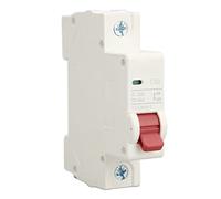 MasYosh 1P DC Circuit Breaker, 50A 6000A Breaking Capacity Overload Protection Switch, with Sensitive Electromagnetic System for Solar Photovoltaic DC Power Supply System