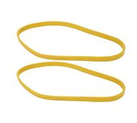 MasYosh 2 Pcs Band Saw Tire, Yellow Anti Slip Noise Reduction Rubber Bandsaw Wheel with Even Thickness for 9 Inch Woodworking Band Saw