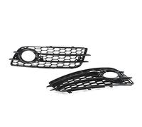 MasYosh 2 Pcs Bumper Fog Light Grille, Replacement Fog Lamp Cover Trim for A4 B8 S4 Models 2008 2012, with Heavy Duty ABS Material Matte Black