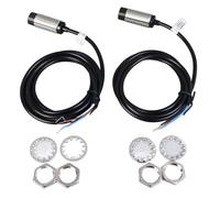 MasYosh 2 Pcs Inductive Proximity Sensor, 8mm Detection Distance 4 Wire NPN NO NC Switch, with Quick Stable Triggering, for Industrial Automation Control Systems