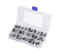MasYosh 215Pcs Electrolytic Capacitor, 0.1uF to 330uF Aluminium Capacitor Assortment Kit with 15 Values, for Radio TV LCD Monitor Stereo Microwave Oven Repair