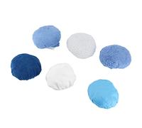 MasYosh 28Pcs Buffer Bonnets, 4 Materials Polishing Waxing Pads with Fleece Terry Cloth Lamb Fleece Non Woven Fabric, for Car Furniture Polishing Waxing