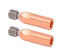 MasYosh 2Pcs 3D Printer Throat Nozzle, Ti Alloy Copper Bimetal Hotend with High Temperature, for Ender 3 V2 3 Pro CR10 Series (1.75mm Bore)