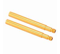 MasYosh 2Pcs 60mm Bike Presta Valve Extender, Aluminum Alloy Tire Valve Extension for Bicycle, with 4 Colors, Compatible with Various Bikes (Gold)