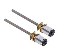 MasYosh 2PCS DC Gear Motor, 1000RPM M4 X 55mm Red Copper Micro Electric Reduction Motor with All Metal Gears, for Lifting Machine Robotic Arm Landing Gear Electronic Toys 6V