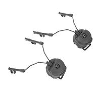 MasYosh 2PCS Headset Helmet Rail Adapter Holder, Premium ABS Material with Rotating Design for Games Outdoor Activities (Black)