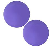 MasYosh 2Pcs Silicone Massage Ball, Professional Self Massage Tool for Point Therapy and Muscle Relaxation, with Food Grade Silicone, for Yoga Pilates Physical Therapy Sports (Purple)