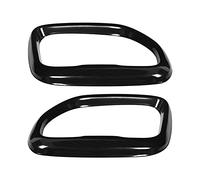 MasYosh 2PCS Tail Exhaust Pipe Cover, Stainless Steel Glossy Black Replacement for X3 M40i 2018 2021, with Fine Surface Processing and Rustproof Material