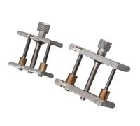 MasYosh 2Pcs Watch Movement Clamp, Aluminum Alloy Vice Holder Adjustable Repairing Tools, with Sturdy Durable Design for Watch Repair, Jewelry Making, Craftsmanship
