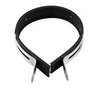 MasYosh 3.9in Motorcycle Exhaust Pipe Clamp, Stainless Steel with Rubber Strip, Universal for Most Motorcycles