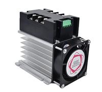 MasYosh 3 Phase AC Solid State Voltage Regulator, with 0-10V 4-20mA Signal Control and LED Display, for Industrial Electric Furnaces Lighting (TSR-10WA-S With radiator)