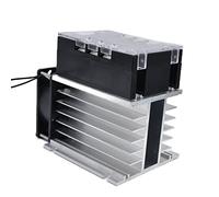 MasYosh 3 Phase AC Solid State Voltage Regulator, with 0-10V 4-20mA Signal Control and LED Display, for Industrial Electric Furnaces Lighting (TSR-40WA-S With radiator)