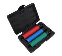 MasYosh 3Pcs 1/2in Drive Socket CrMo Steel 17mm 19mm 21mm Metric 6 Point 150mm Nut Socket Set for Repair Maintenance