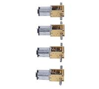 MasYosh 4 Pcs Double Shaft DC Geared Motor, 8RPM 13RPM 26RPM 68RPM Speed Reduction Motor Set with Strong Conductivity Copper Coil, for Intelligent Toys Simulation Robots Electronic Locks