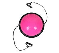 MasYosh 46cm Half Balance Ball Trainer, Non Slip Base and Texture with 2 Detachable Ropes, for Massage Fitness Pilates Exercise