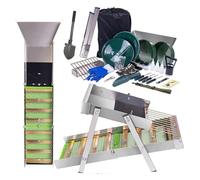MasYosh 50-Inch Portable Sluice Box Kit - Aluminum Alloy Gold Mining Gear for River & Creek Prospecting