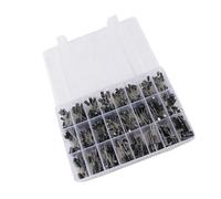 MasYosh 500Pcs Electrolytic Capacitor, 0.1uF to 1000uF 16V to 50V 24 Values Aluminum Capacitor Assortment Kit with Storage Box, for Automotive Network Household Electronics