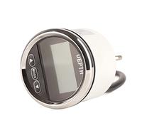 MasYosh 52mm Marine Depth Gauge, Stainless Steel 316L Bezel Anti Fog Glass IP67 with White Backlight and Alarm, for Yachts Fishing Boats Marine Vehicles