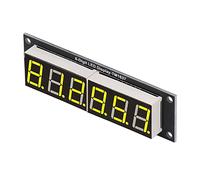 MasYosh 6 Digit 7 Segment Display Module, TM1637 Driver IC Yellow LED Digital Display Tube, Plug and Play with 2 Pins Connection, for Arduino Projects