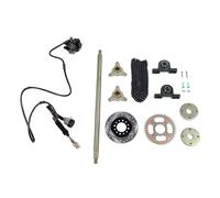 MasYosh 600mm Go Kart Rear Live Axle Kit with Brake Assembly Chain for ATV Quad Bike Drift Trike