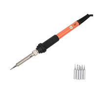 MasYosh 60W Electric Soldering Iron Set, Temperature Adjustable 200-450℃, with Switch Welding Tools, for Amateur (AC220V British Plug)