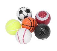 MasYosh 6pcs Golf Training Balls, Colorful Practice Ball Gift Set with Various Sports Elements, for Golfers Kids Beginners Training