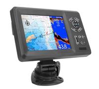 MasYosh 7in GPS Marine Plotter, Color LCD 800x600 Clear Display IP66 Protection, Fish Finder with Digital Fish Swarm Detection Technology, for K Chart 2.0 3.0 C Map Max Navionics