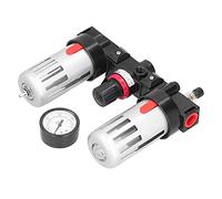 MasYosh Air Filter Pressure Regulator Kit, Modular Aluminum Alloy Pneumatic Lubricator with Thickened Diaphragm, for Feeding Equipment Conveying Machinery Aviation Transportation