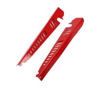 MasYosh Aluminum Alloy Fender Shrouds, Rugged Antirust Car Fender Covers with Angled Cutouts and Pulley Cover Design, Fit for WRX and STI 2015 2020 (Red)