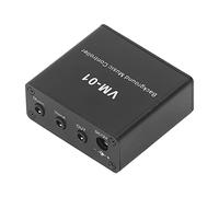 MasYosh Background Music Controller, Mini Compact Size Durable ABS Aluminum, DC 12V Power Supply, with Black Casing for TVs Bluray Players Home Theater Systems Music Parties