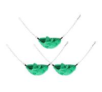 MasYosh Banana Shape Cozy Hammock Bed for Small Pets Hanging 3 Sets for Hamsters, Parrots, Birds for Pet Cage Winter Warmth (Green)