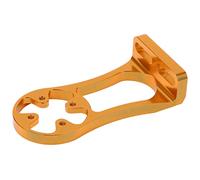 MasYosh Bike Computer Mount, Aluminum Alloy GPS Action Camera Holder for Cateye Volt Headlamp, with Universal Lamp Adapter for Outdoor Riding Devices (Gold)