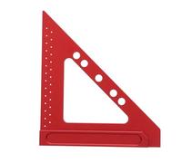 MasYosh Carpenter's Square, Aluminium Alloy Triangle Ruler with Angle Measure for Woodworking, Drawing, Classroom, Office, Workshop