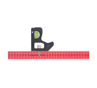 MasYosh Combination Square, High Accuracy Aluminum Alloy Adjustable Sliding Ruler with Angle Ruler and Level, for Woodworking Projects and Furniture Installation