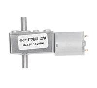 MasYosh DC12V Gear Motor, Double Shaft Micro Electric Motor with Full Metal Reduction, for Window Opener Door Opener Small Winch (150RPM)