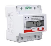 MasYosh Digital Energy Meter, 1P2W LCD Display with RS485 Communication, Bidirectional Measurement for Solar Battery Storage, DIN Rail Mount, AC230V 5 80A