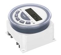 MasYosh Digital Timer Switch, LCD Display Time Control Switch with LED Status Indicator, for Panel Mount 12V 24V 240V AC DC Power Source